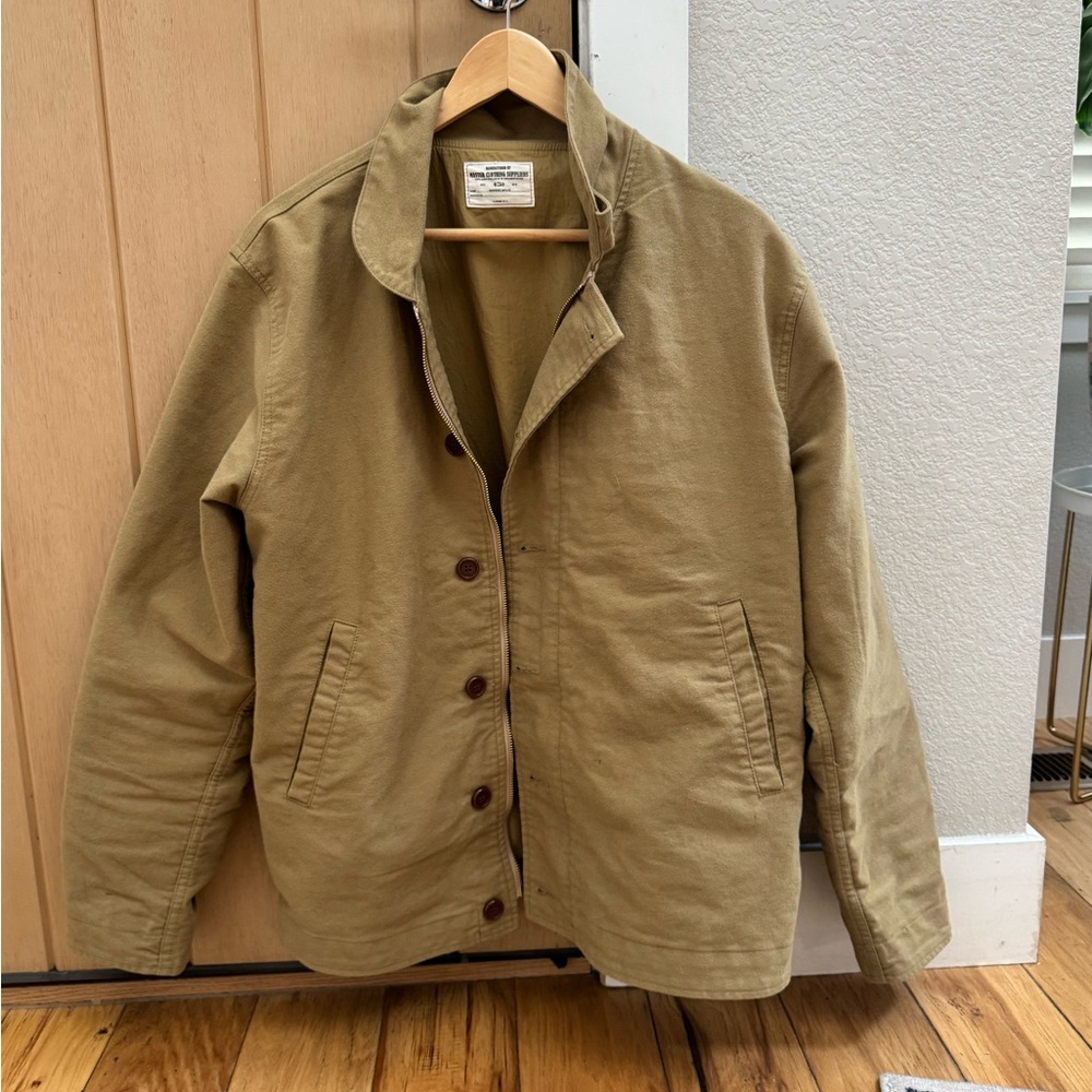 Men's Tan Mole Skin Cycling Jacket